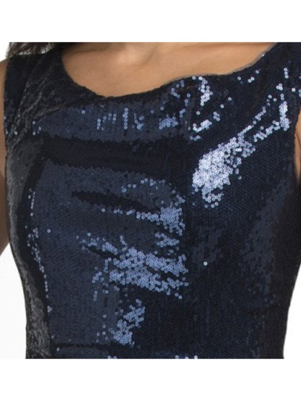 GALINA SIGNATURE Asymetrical Sequin Top Gown - Picture 3 of 4
